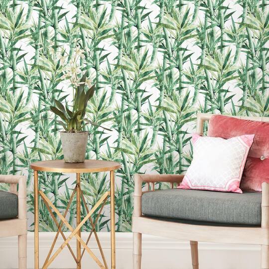 RoomMates Lucky Bamboo Peel & Stick Wallpaper